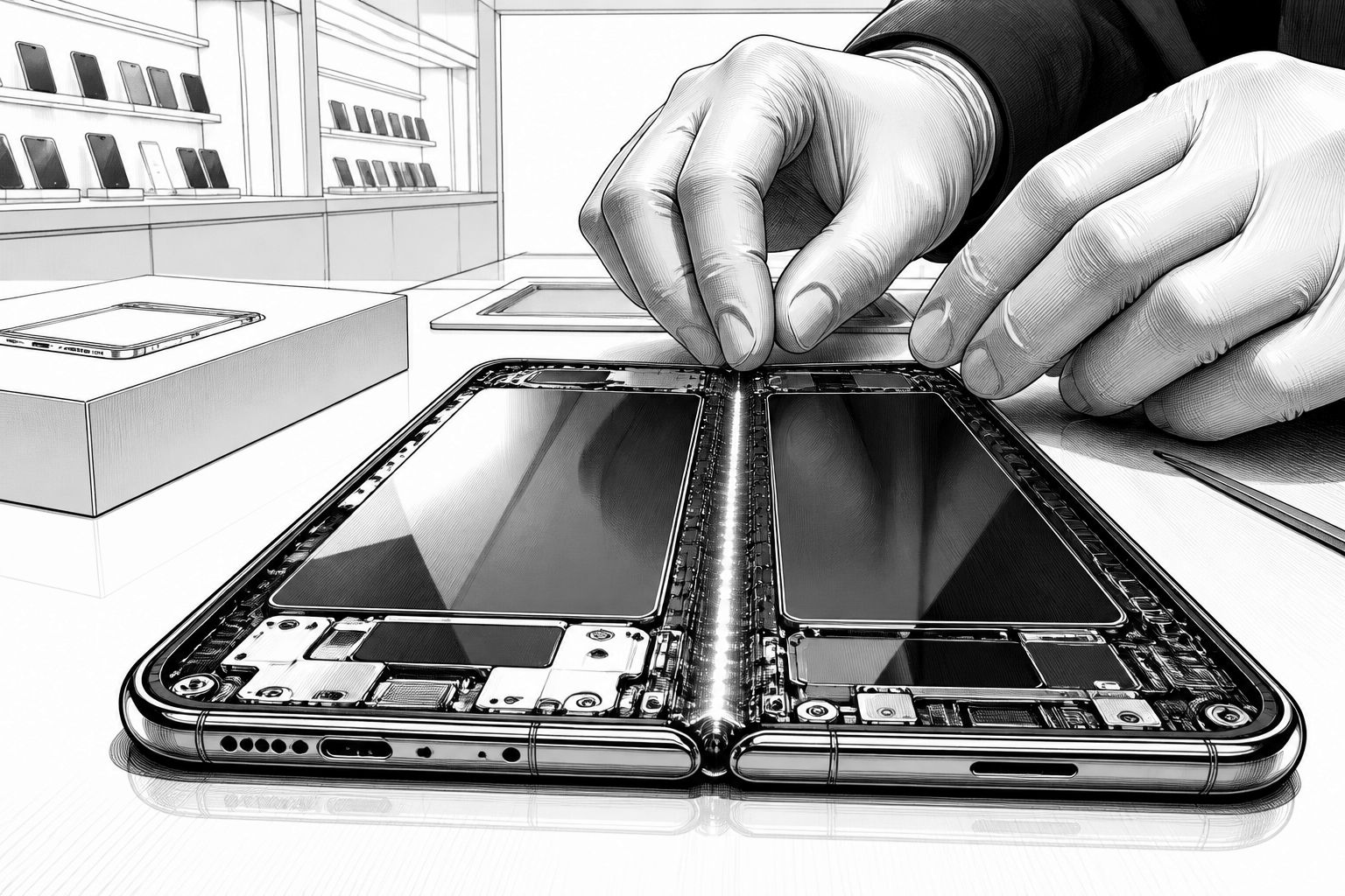 „iPhone Duo“-Hinge-Defekte: Display reißt bei häufigem Öffnen „iPhone Duo“-Hinge-Defekte: Display reißt bei häufigem Öffnen