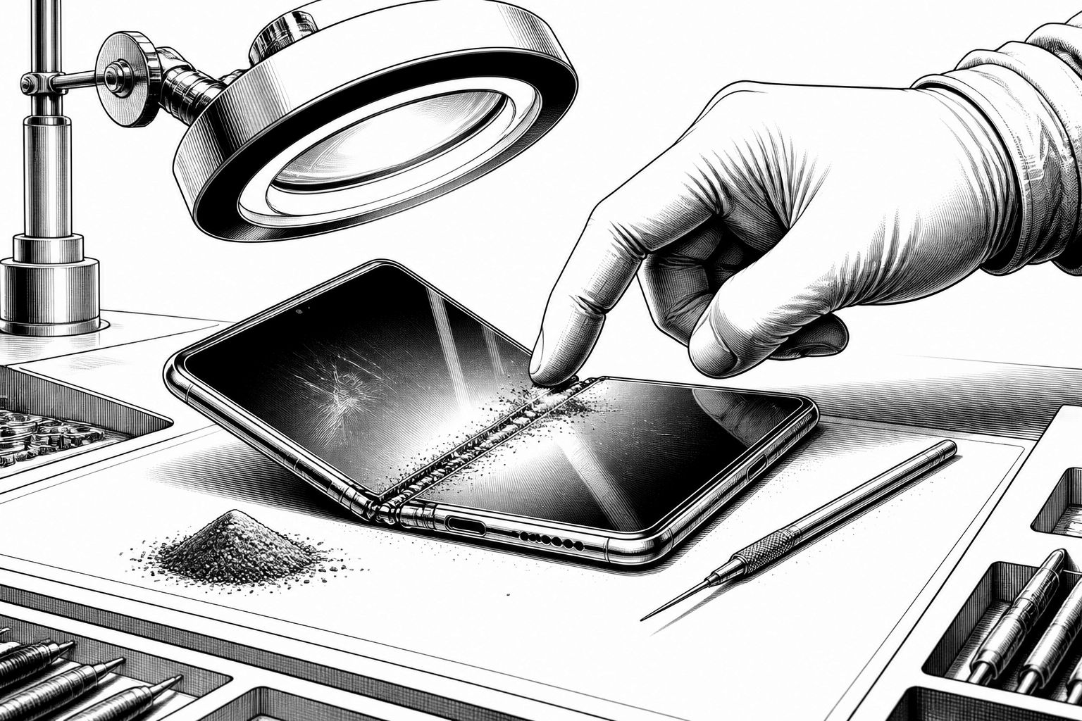 iPhone Duo im Sand- und Kratztest: Scharnier anfällig, Display stark betroffen iPhone Duo im Sand- und Kratztest: Scharnier anfällig, Display stark betroffen