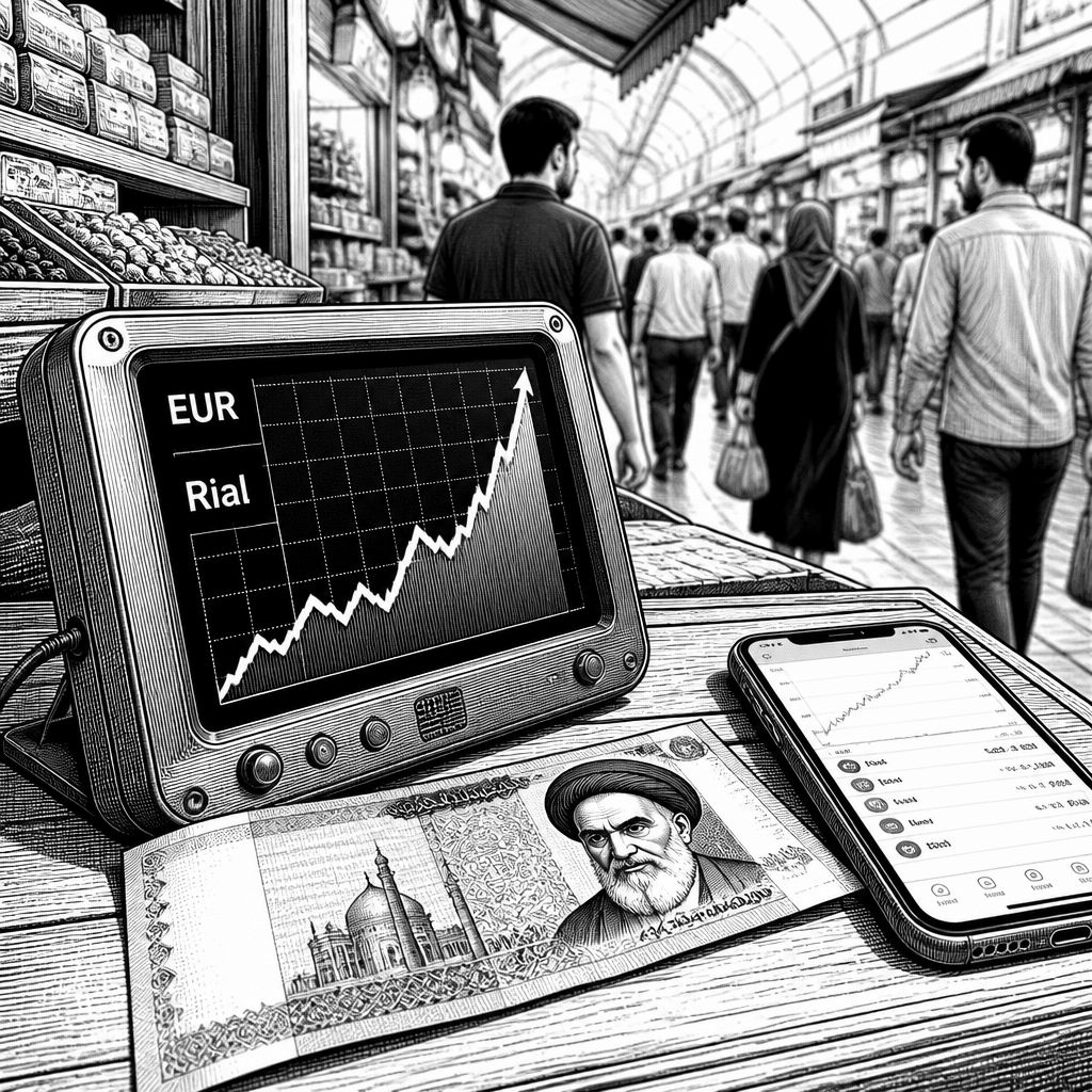 Iranische Währung am historischen Tief: Euro erstmals bei 3 Mio. Rial Iranische Währung am historischen Tief: Euro erstmals bei 3 Mio. Rial