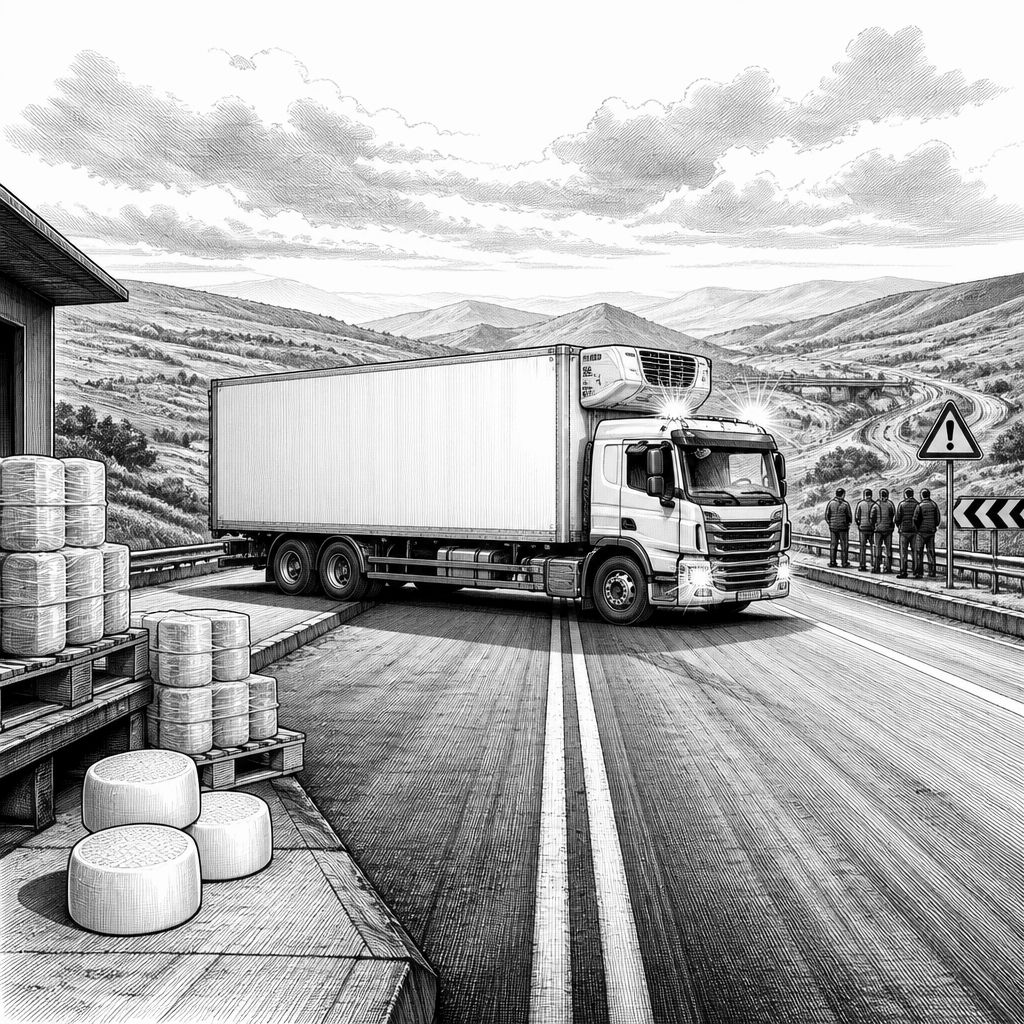 Lkw-Proteste in Italien gefährden Büffelmozzarella aus Kampanien Lkw-Proteste in Italien gefährden Büffelmozzarella aus Kampanien