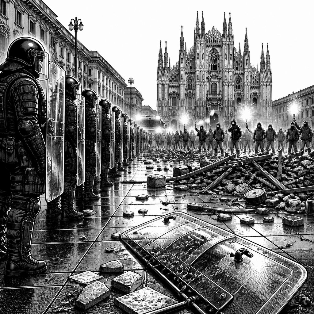 Italien: Gewalttätige Proteste in Mailand gegen hohe Lebenshaltungskosten Italien: Gewalttätige Proteste in Mailand gegen hohe Lebenshaltungskosten