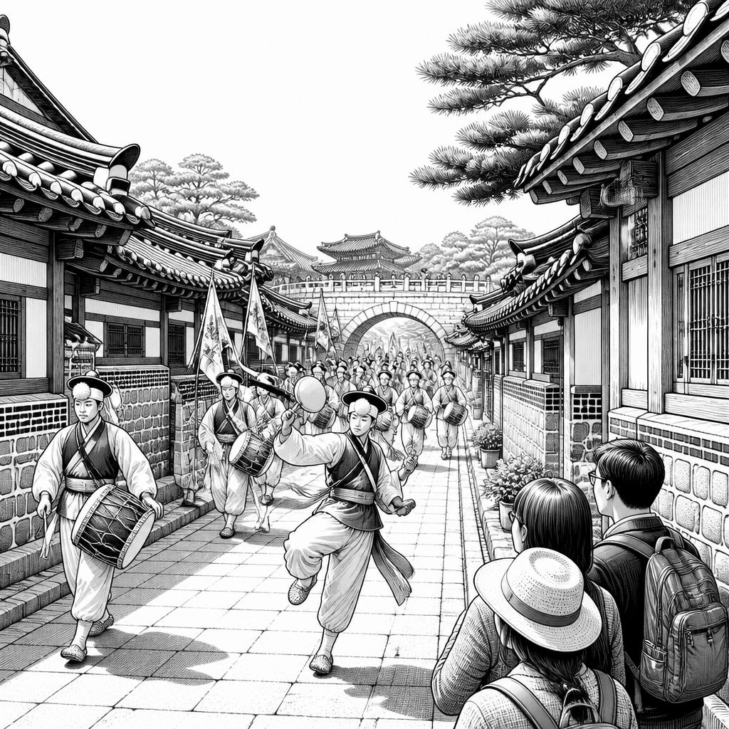 Jeonju Hanok Village: Aufführungsparade bis 31. Oktober 2026 Jeonju Hanok Village: Aufführungsparade bis 31. Oktober 2026