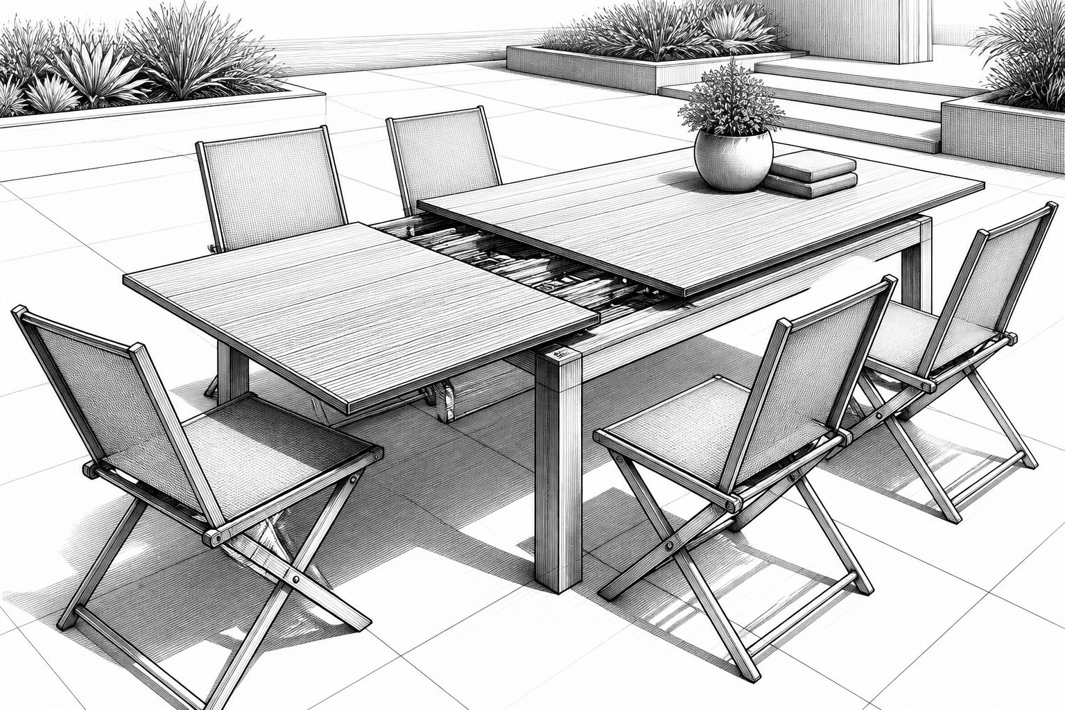 KETTLER BasicPlus Garten-Essgruppe für 6: 1.499 Euro und 180–240 cm Tisch KETTLER BasicPlus Garten-Essgruppe für 6: 1.499 Euro und 180–240 cm Tisch