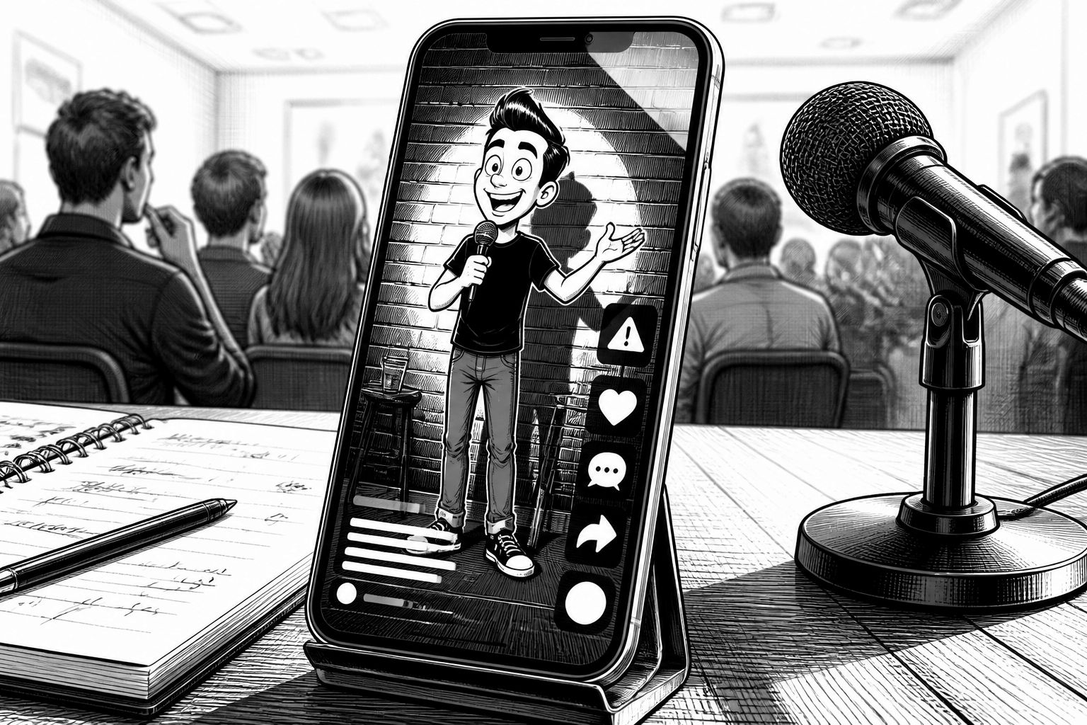 KI-Bots kopieren Stand-up-Witze von jungen Comedians – und Plattformen reagieren zögerlich KI-Bots kopieren Stand-up-Witze von jungen Comedians – und Plattformen reagieren zögerlich