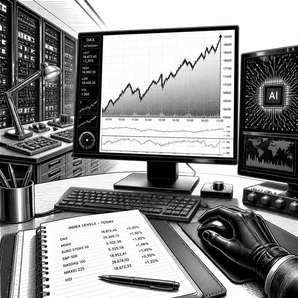 DAX-Start: Techdruck durch KI-Chip-News aus China – moderat fester Verlauf DAX-Start: Techdruck durch KI-Chip-News aus China – moderat fester Verlauf