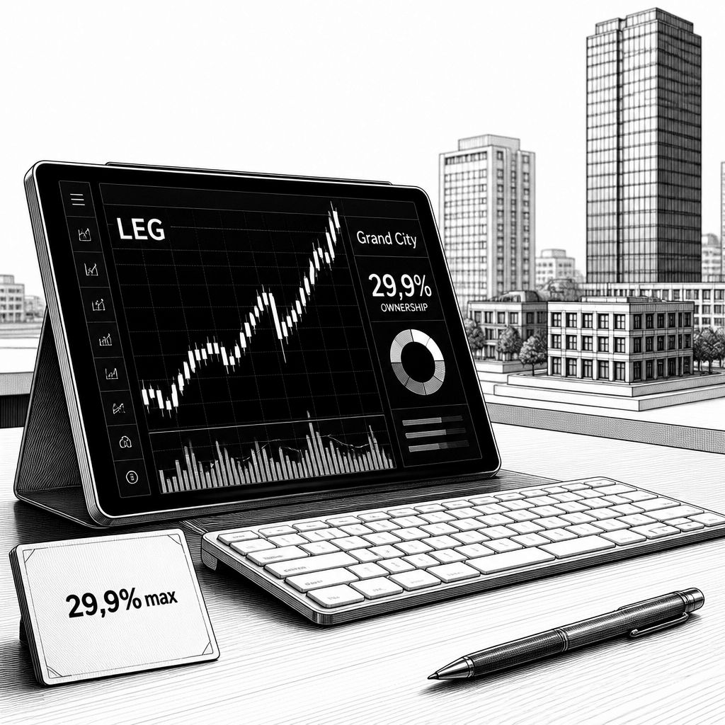 Grand City steigt bei LEG Immobilien ein: Beteiligung bis 29,9 Prozent Grand City steigt bei LEG Immobilien ein: Beteiligung bis 29,9 Prozent