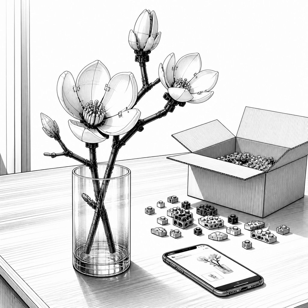 Lego Botanicals: Magnolienzweige bleiben ohne Gießen dauerhaft schön Lego Botanicals: Magnolienzweige bleiben ohne Gießen dauerhaft schön