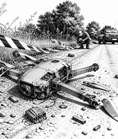 ai-lithuania-drone-sprengsatz-pasvalys-crash