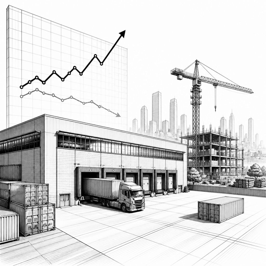 Logistikimmobilien in Deutschland: Nachfrage zieht an, Bau bleibt rückläufig Logistikimmobilien in Deutschland: Nachfrage zieht an, Bau bleibt rückläufig