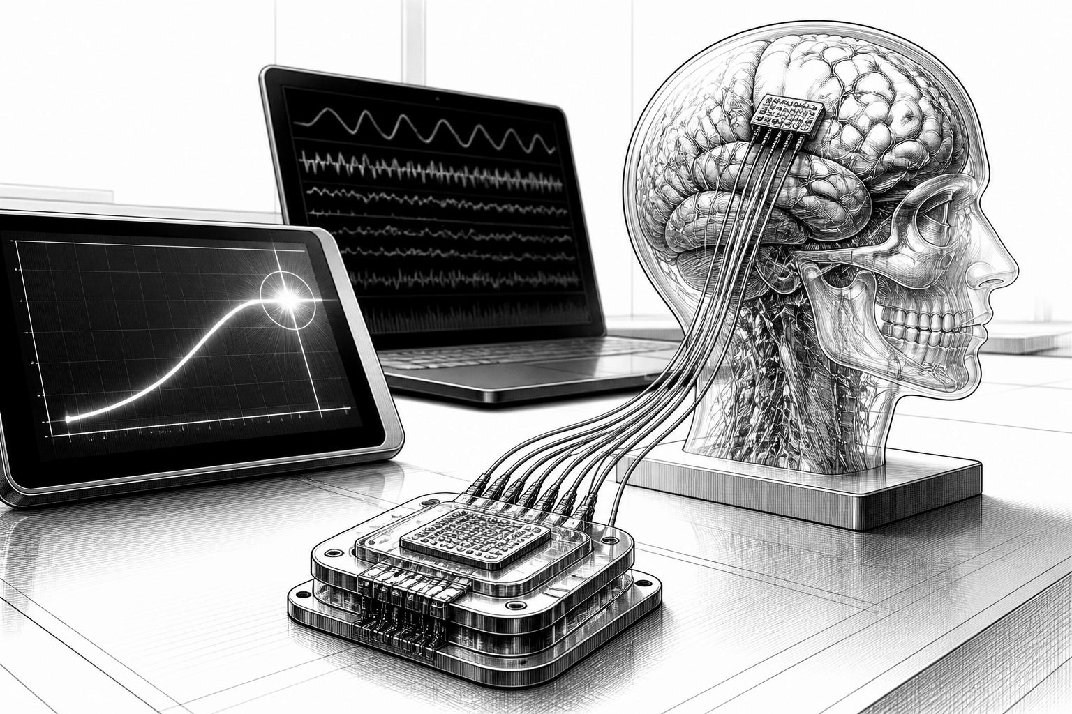 LogSync-Hirnchip: Implantat erkennt Zustände und löst adaptive Stimuli aus LogSync-Hirnchip: Implantat erkennt Zustände und löst adaptive Stimuli aus