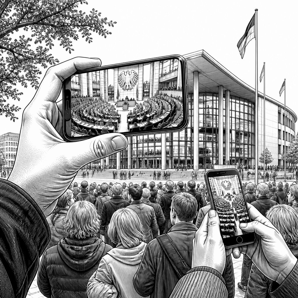 Livestream-Proteste in Magdeburg: Wie Smartphones die Landtagswahl begleiten Livestream-Proteste in Magdeburg: Wie Smartphones die Landtagswahl begleiten