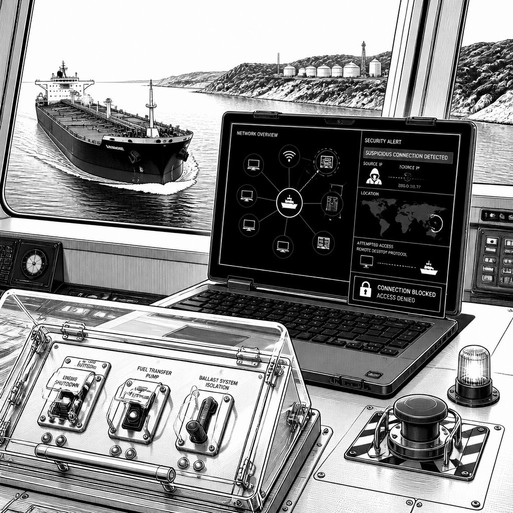 Cyber-Angriff auf Antriebssteuerung: Warnsignal für Tanker und Energieinfrastruktur Cyber-Angriff auf Antriebssteuerung: Warnsignal für Tanker und Energieinfrastruktur
