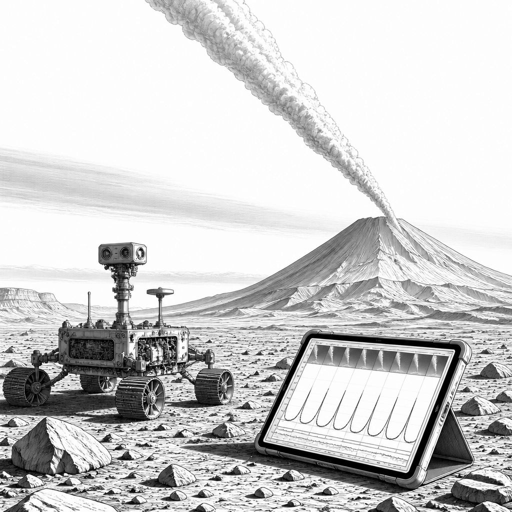 Rätsel um langgestreckte Wolke auf dem Mars gelöst: Kondensation ohne Kerne Rätsel um langgestreckte Wolke auf dem Mars gelöst: Kondensation ohne Kerne