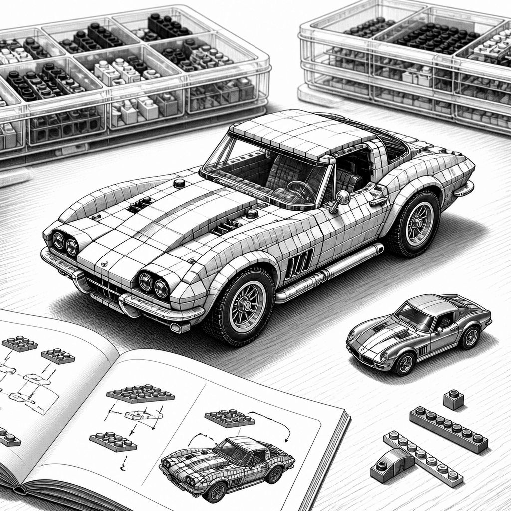 Mattel Brick Shop: Corvette Grand Sport als 1:16-Bauset für 31,99 Euro Mattel Brick Shop: Corvette Grand Sport als 1:16-Bauset für 31,99 Euro
