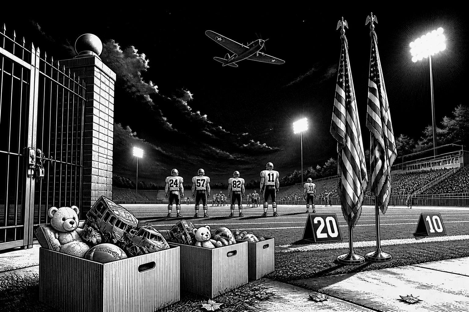 Hillsdale unterliegt 21:14: Military-Tag mit Skyhawk und Toys-for-Tots Hillsdale unterliegt 21:14: Military-Tag mit Skyhawk und Toys-for-Tots