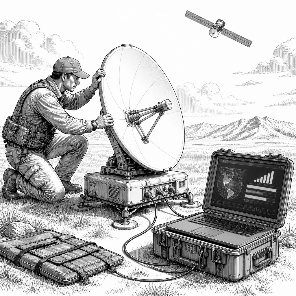 Militär-Satellitenkurs: Neue Terminal-Generation für schnelle Einsatzbereitschaft Militär-Satellitenkurs: Neue Terminal-Generation für schnelle Einsatzbereitschaft