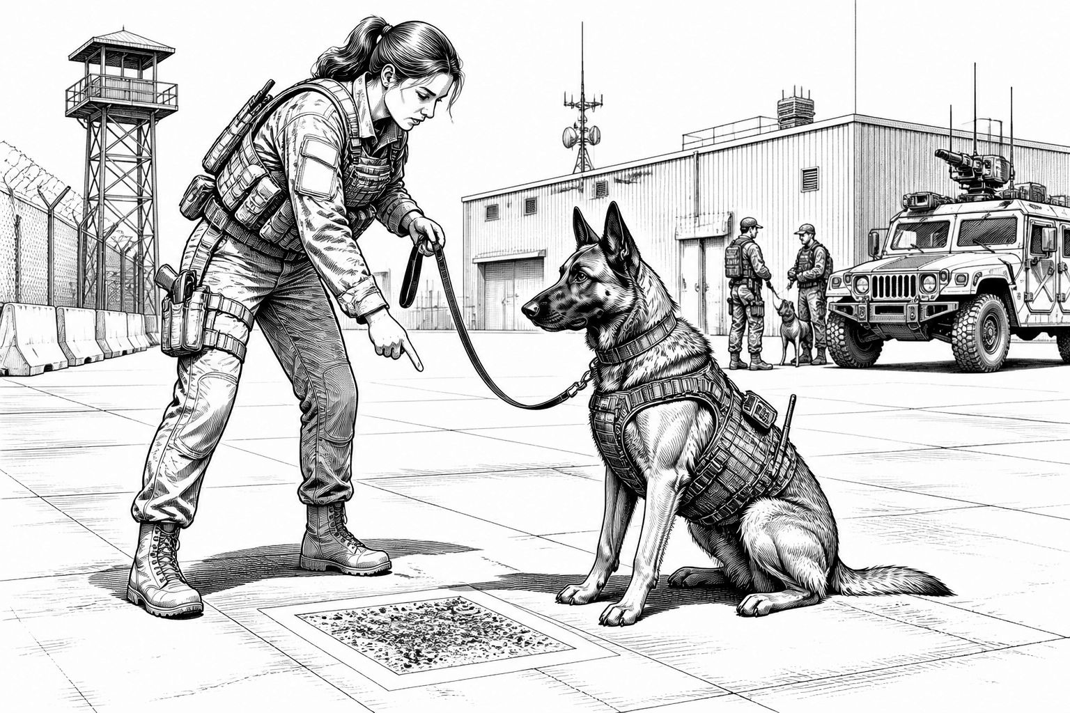 Wie Militär-Hunde in Korea die Einsatzbereitschaft der MP stärken Wie Militär-Hunde in Korea die Einsatzbereitschaft der MP stärken