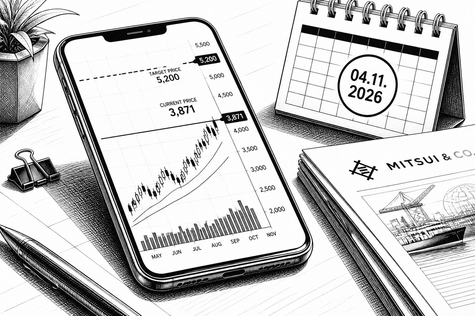 Mitsui & Co: Analystenziel 6.061,54 JPY – Termin zum Halbjahresbericht am 04.11.2026 Mitsui & Co: Analystenziel 6.061,54 JPY – Termin zum Halbjahresbericht am 04.11.2026