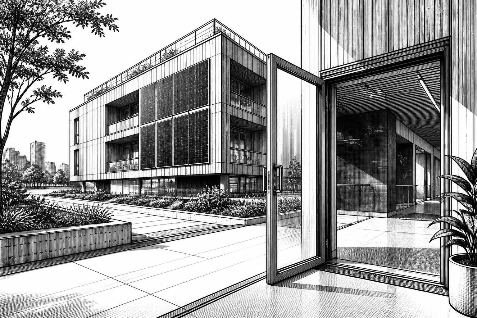 Neues ML-Institut in Tübingen: Holzmodulbau mit Photovoltaik und „Glitch“-Innenraum Neues ML-Institut in Tübingen: Holzmodulbau mit Photovoltaik und „Glitch“-Innenraum