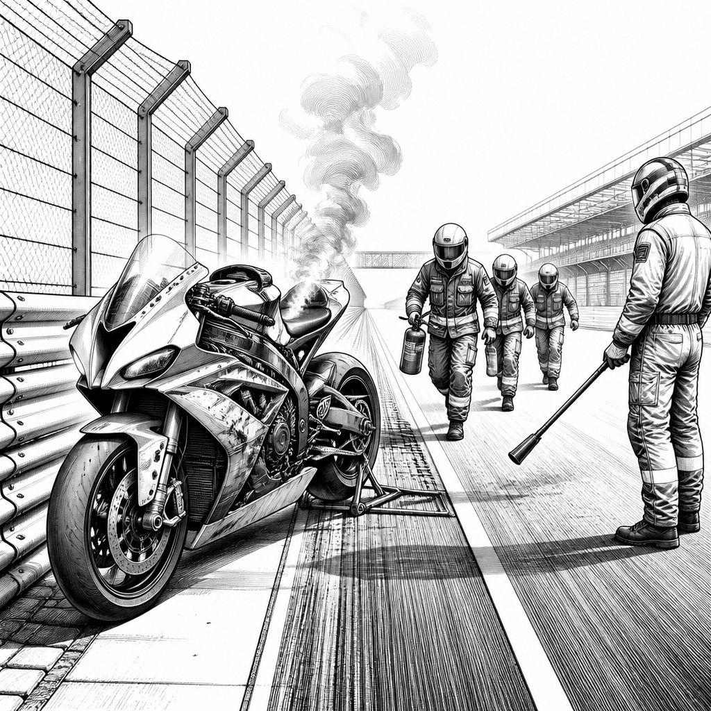 Yamaha-Drama in Jerez: Xavi Vierge scheidet mit Motorschaden aus Yamaha-Drama in Jerez: Xavi Vierge scheidet mit Motorschaden aus