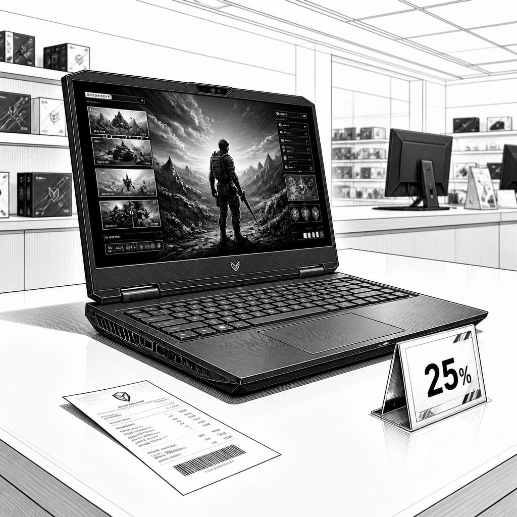 MwSt.-Aktion senkt Gaming-Laptops mit GeForce RTX 5050 bis 5070 deutlich MwSt.-Aktion senkt Gaming-Laptops mit GeForce RTX 5050 bis 5070 deutlich