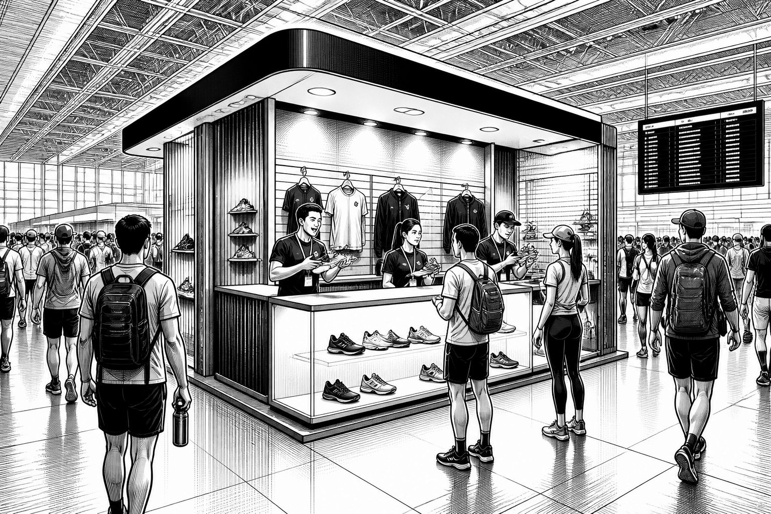 New Balance nutzt Marathon-Expo als Verkaufsfläche für 100.000 Besucher New Balance nutzt Marathon-Expo als Verkaufsfläche für 100.000 Besucher