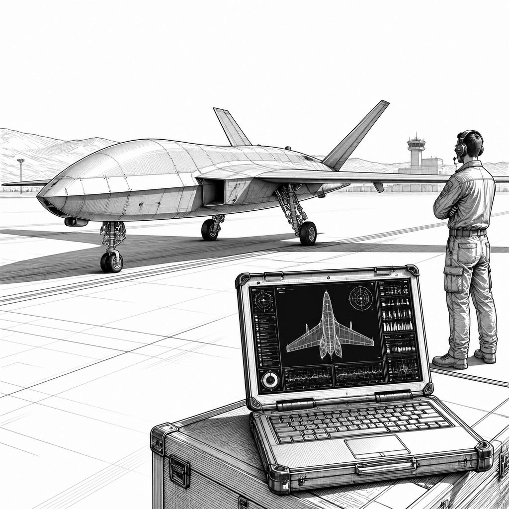 Northrop Grumman: YFQ-48A Talon Blue absolviert ersten vollständig autonomen Flug Northrop Grumman: YFQ-48A Talon Blue absolviert ersten vollständig autonomen Flug