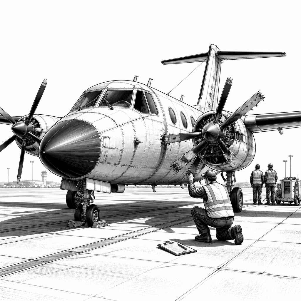 OA-1K Skyraider II beschädigt bei Landung in Oklahoma City: Ursache unklar OA-1K Skyraider II beschädigt bei Landung in Oklahoma City: Ursache unklar