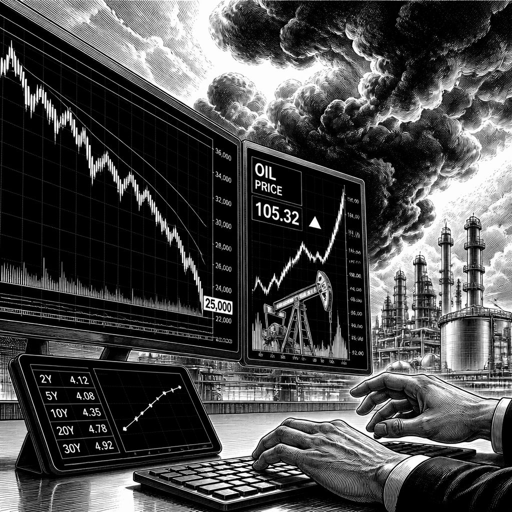 Ölpreisschub und Renditehoch drücken DAX unter 25.000 Ölpreisschub und Renditehoch drücken DAX unter 25.000