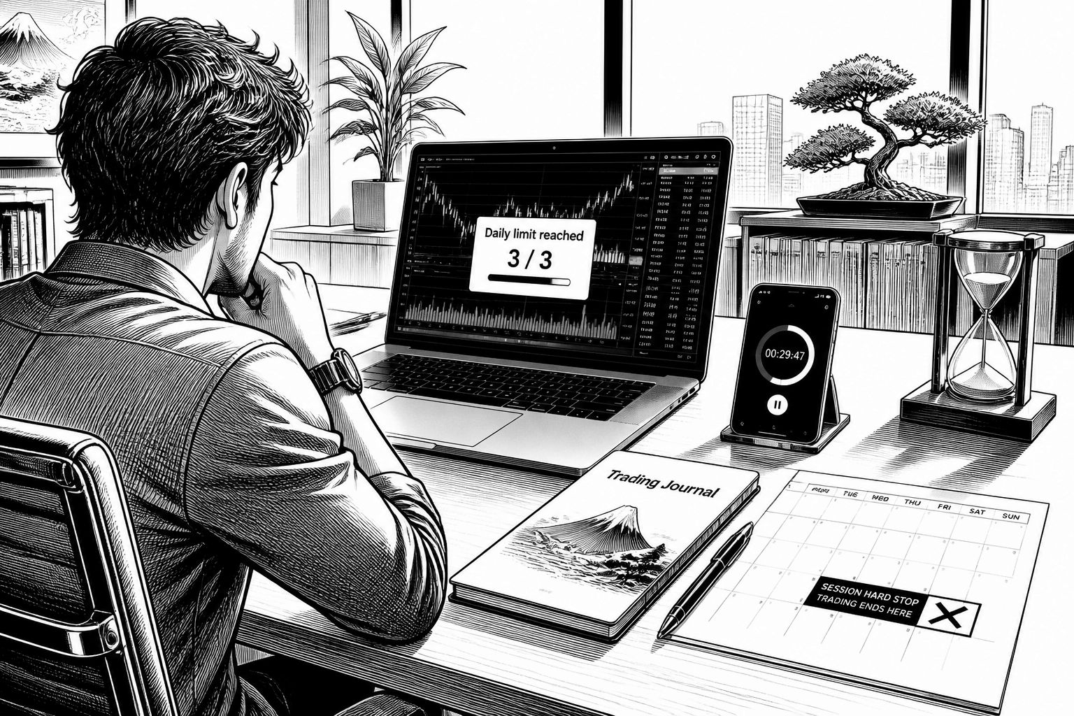 Overtrading bremsen: Tageslimit, Pause und Trading-Journal im Fokus Overtrading bremsen: Tageslimit, Pause und Trading-Journal im Fokus