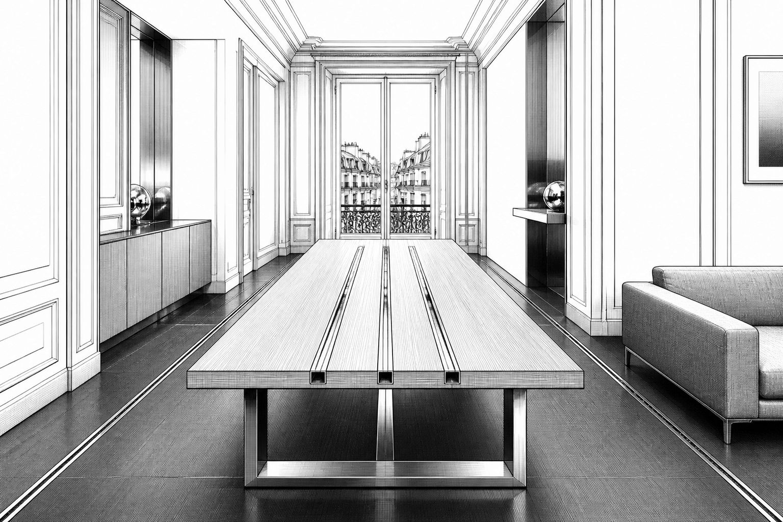 Smarte Renovierung in Paris: Aluminium als Design- und Strukturprinzip Smarte Renovierung in Paris: Aluminium als Design- und Strukturprinzip