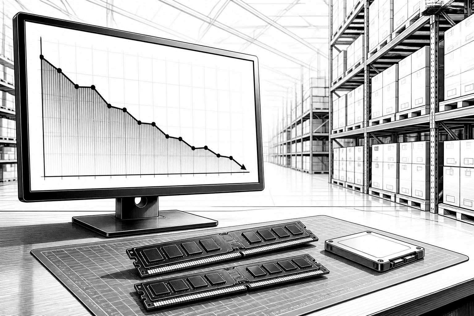 PC-Absatz bricht ein: RAM- und SSD-Preise drücken Nachfrage in Q3 2026 PC-Absatz bricht ein: RAM- und SSD-Preise drücken Nachfrage in Q3 2026