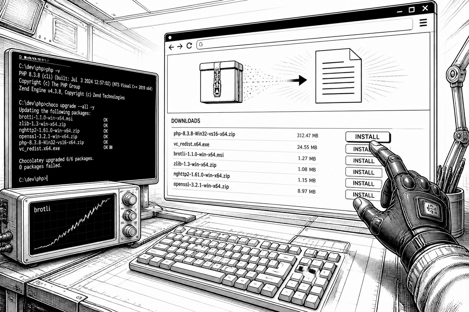 PHP behebt Brotli-RCE in Windows-Paketen: neue Builds für 8.2–8.5 PHP behebt Brotli-RCE in Windows-Paketen: neue Builds für 8.2–8.5