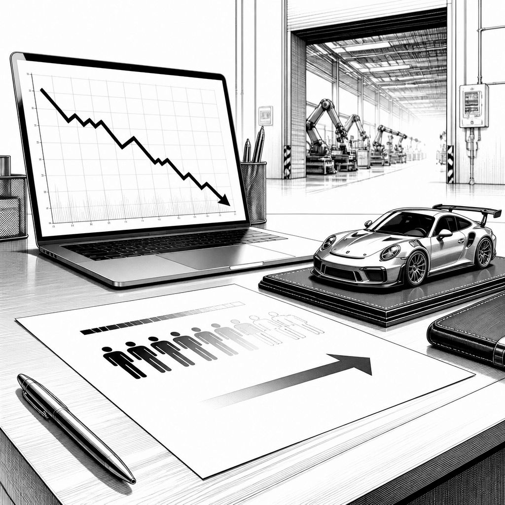 Porsche kürzt Stellen und bremst China- und E-Auto-Pläne nach Gewinnrutsch Porsche kürzt Stellen und bremst China- und E-Auto-Pläne nach Gewinnrutsch