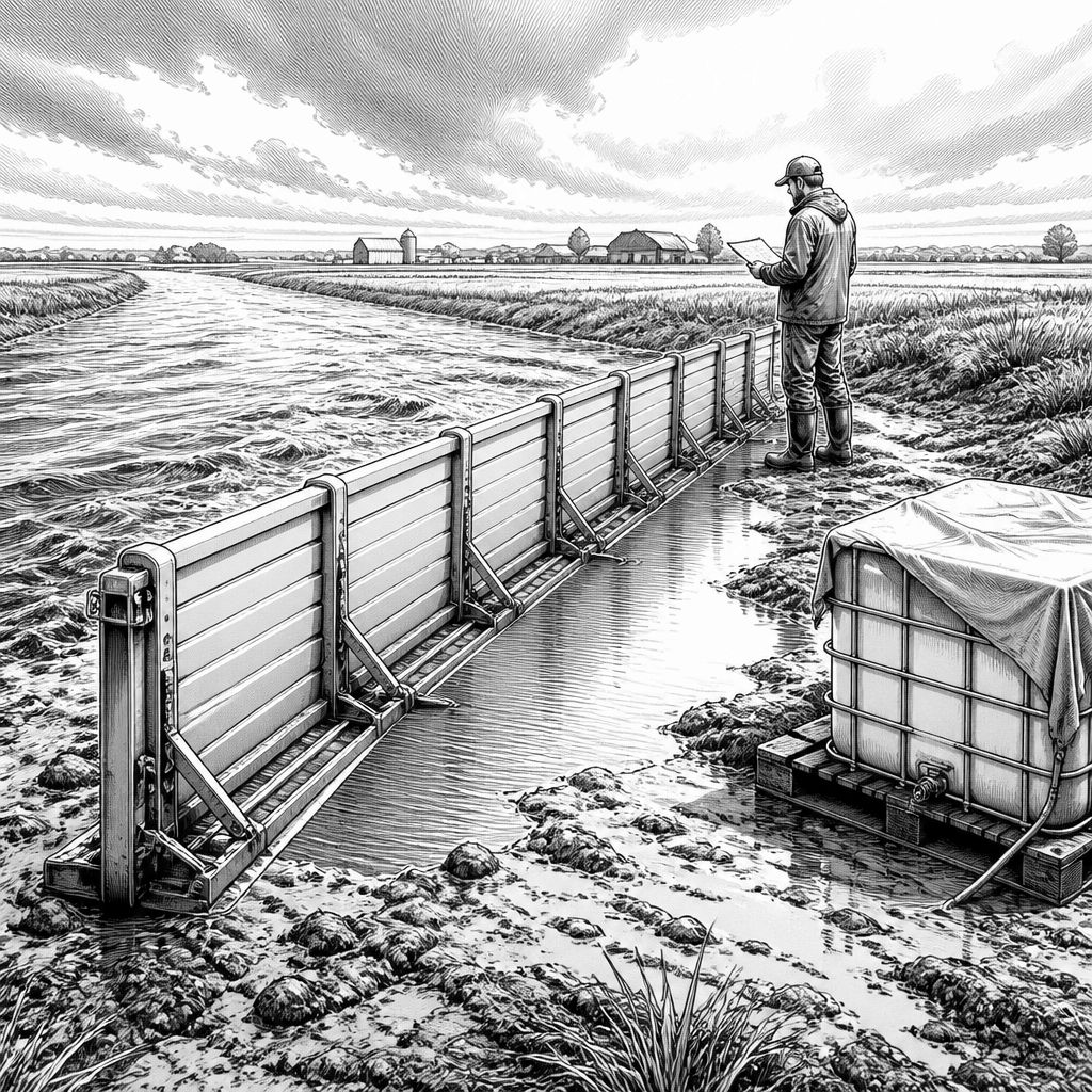WaveSaves portabler Damm bremst Hochwasser und stärkt Farm-Einkommen WaveSaves portabler Damm bremst Hochwasser und stärkt Farm-Einkommen