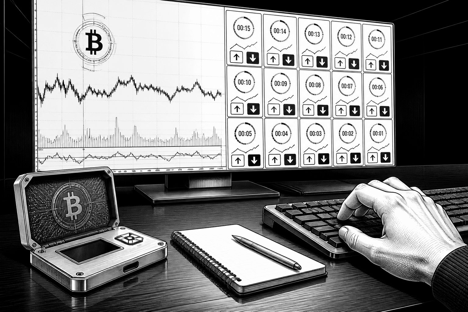 Prognosemärkte ziehen an: Bitcoin bleibt seitwärts, Kapital wandert Prognosemärkte ziehen an: Bitcoin bleibt seitwärts, Kapital wandert