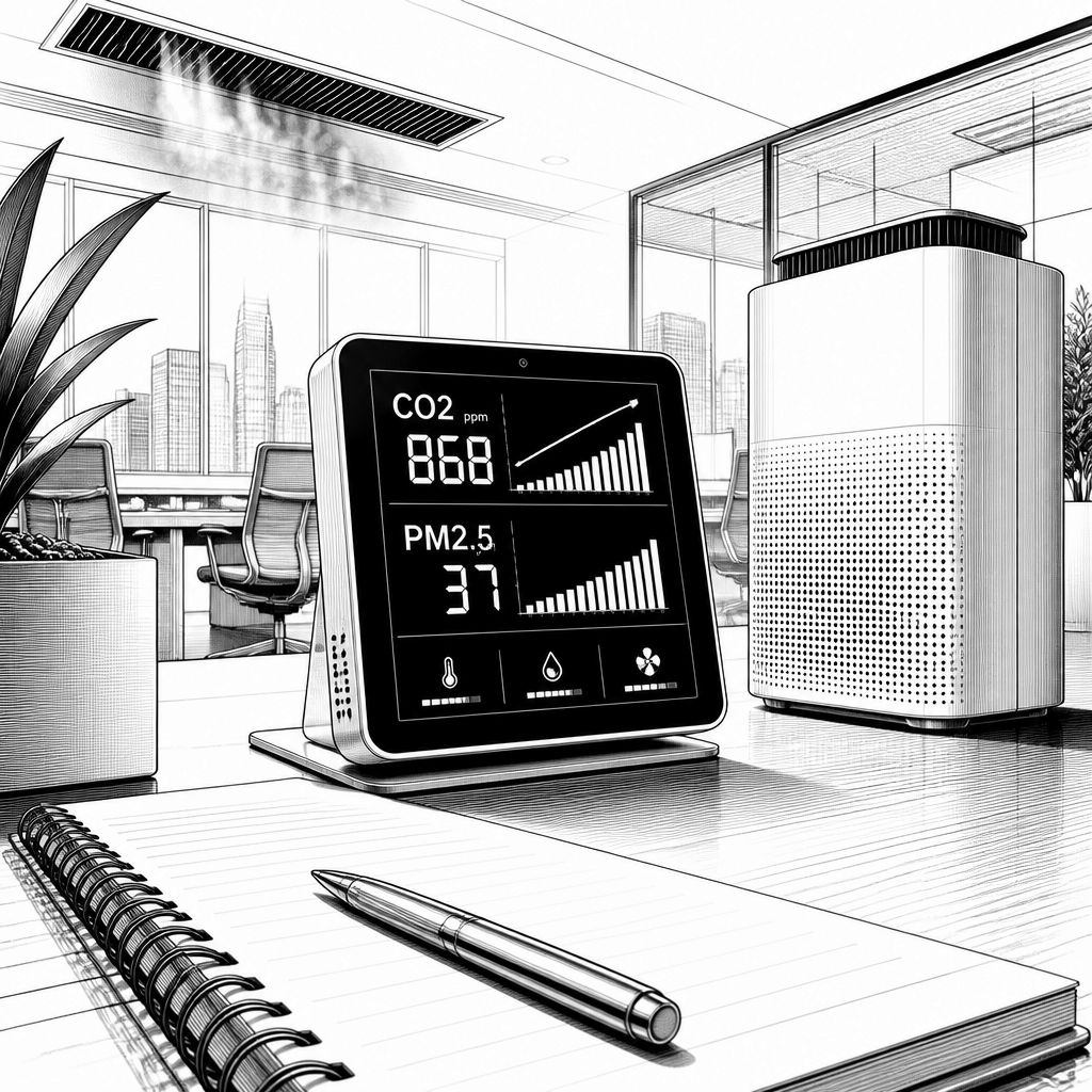 Raumluft am Arbeitsplatz: Studie zeigt kognitive Einbußen durch CO2 und Feinstaub Raumluft am Arbeitsplatz: Studie zeigt kognitive Einbußen durch CO2 und Feinstaub