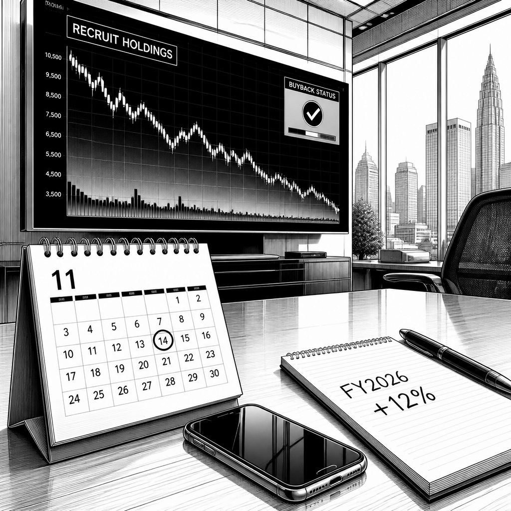 Recruit: Aktienrückkauf-Update vor dem Zwischenbericht und angehobene Prognose Recruit: Aktienrückkauf-Update vor dem Zwischenbericht und angehobene Prognose