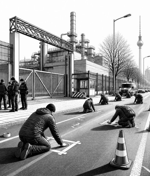 ai-rheinmetall-protest-berlin-wedding-festkleben