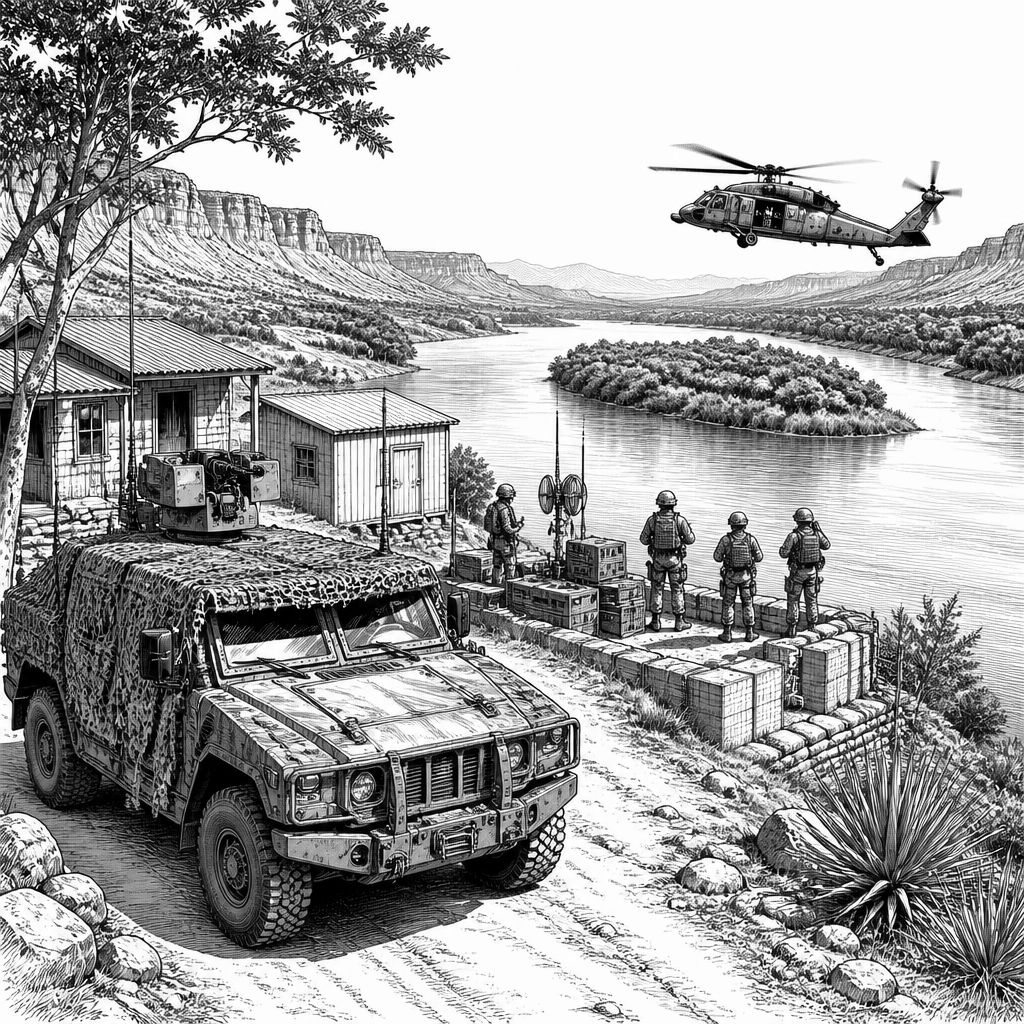 US-Truppenzuwachs am Rio Grande: Drohnenabwehr, Überwachung und Politik US-Truppenzuwachs am Rio Grande: Drohnenabwehr, Überwachung und Politik