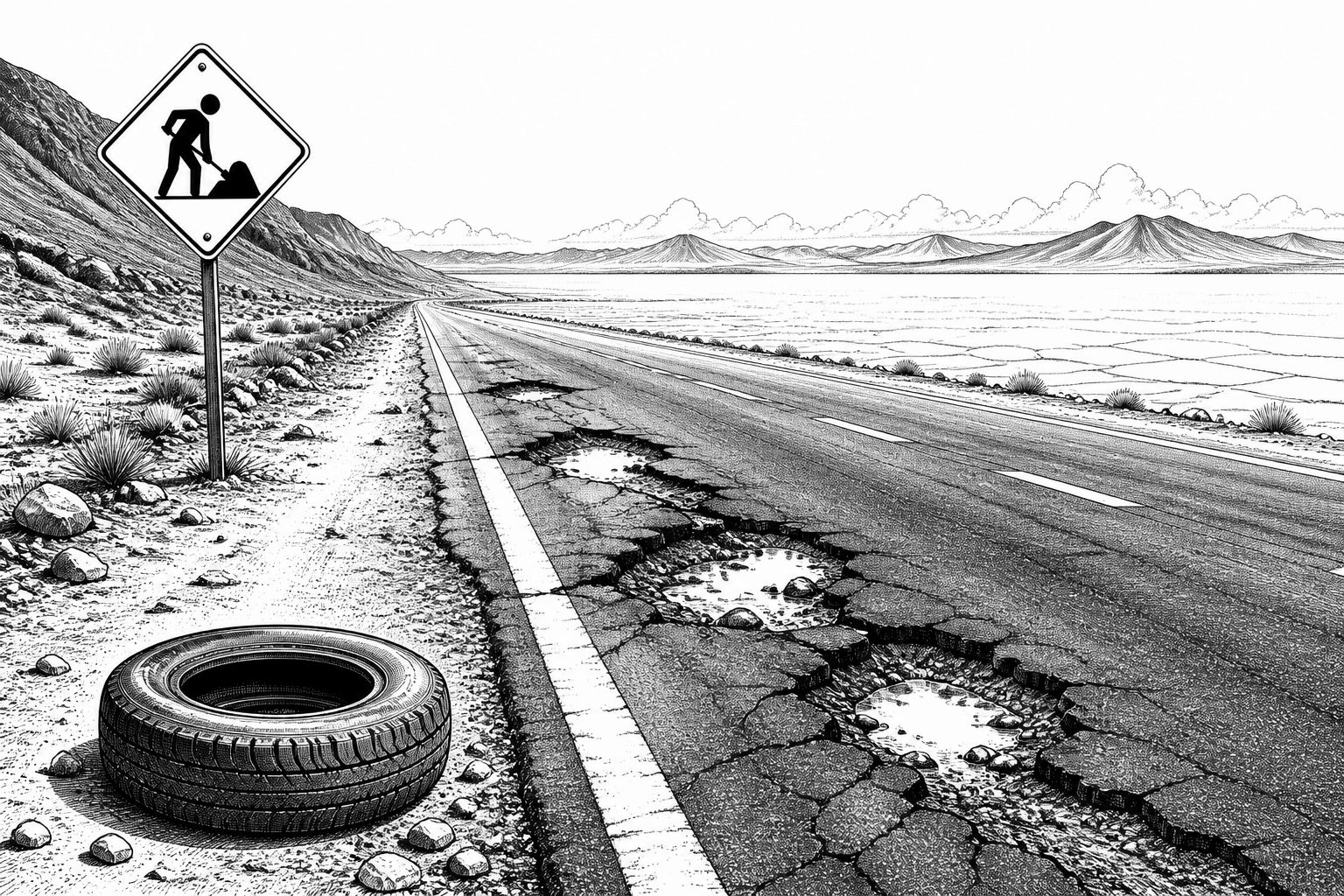 Straßenwarnung am Salinas Grandes: RN 52 am 22. Oktober mit Vorsicht befahren Straßenwarnung am Salinas Grandes: RN 52 am 22. Oktober mit Vorsicht befahren