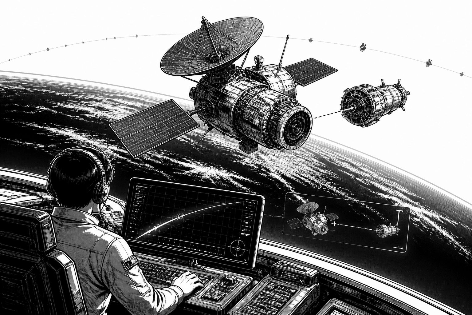 Rendezvous zwischen Satelliten: Risiko für kommerzielle Raumfahrt steigt Rendezvous zwischen Satelliten: Risiko für kommerzielle Raumfahrt steigt