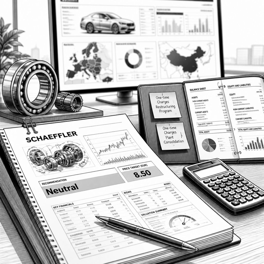 Schaeffler: JPMorgan nach Quartalszahlen mit „Neutral“ und 8,50 Euro Kursziel Schaeffler: JPMorgan nach Quartalszahlen mit „Neutral“ und 8,50 Euro Kursziel