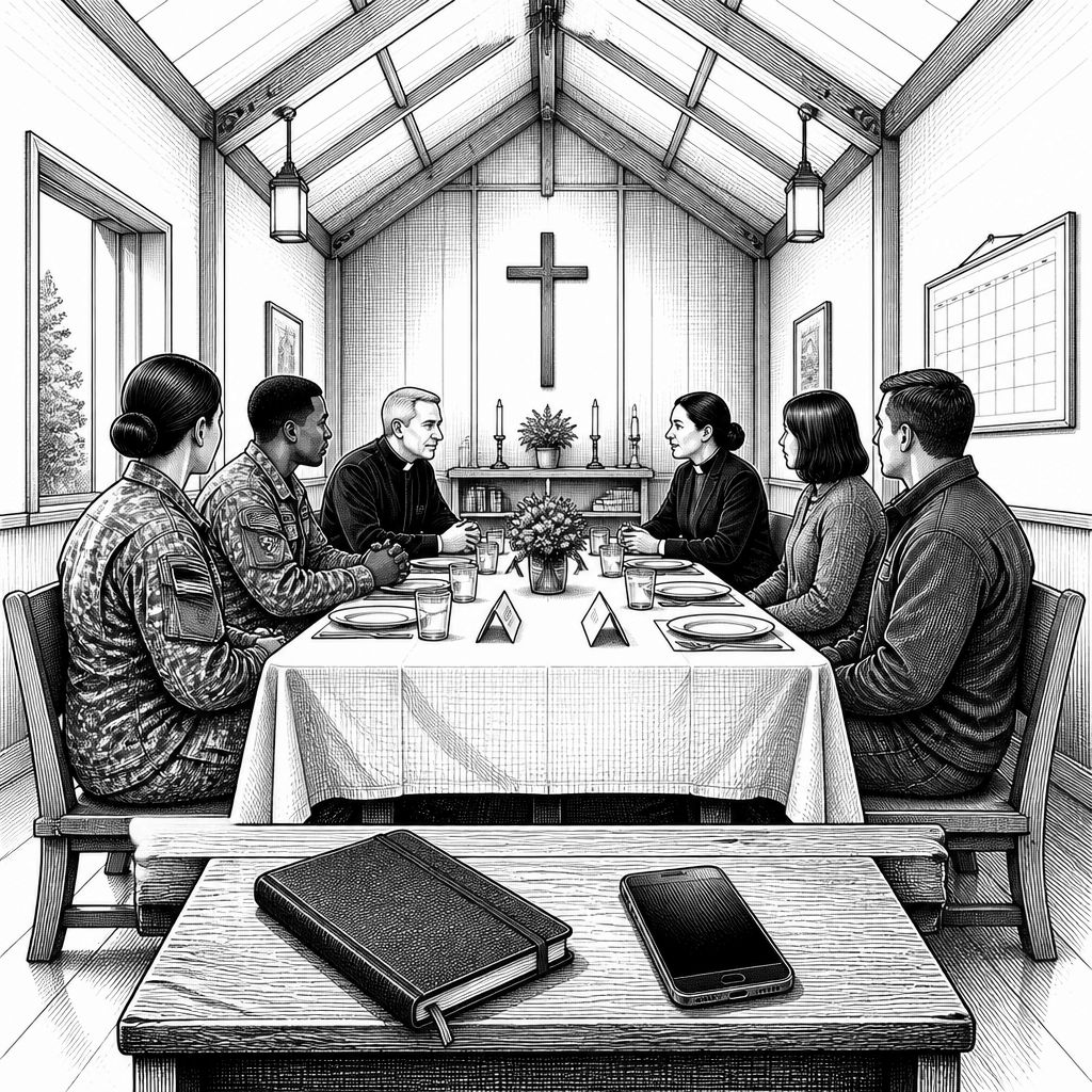 Schriever SFB: „Commit phase family dinner“ stärkt Gemeinschaft und Seelsorge Schriever SFB: „Commit phase family dinner“ stärkt Gemeinschaft und Seelsorge