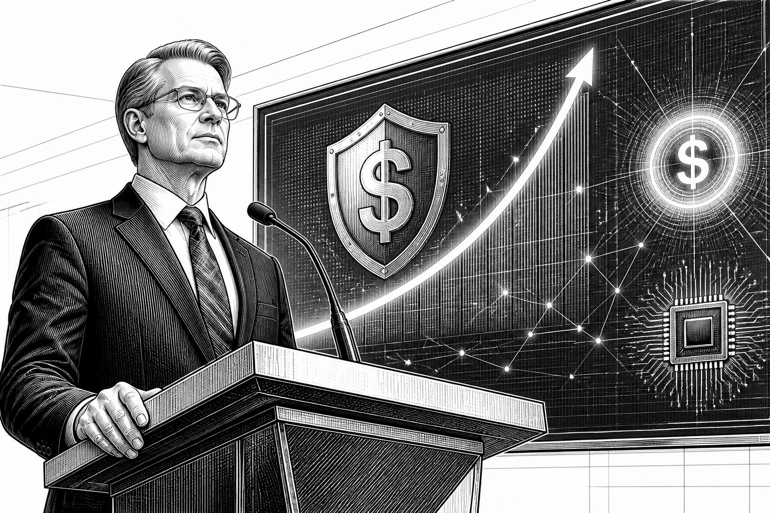 Scott Bessent verbindet KI, Chips und Krypto als Teil des Technologiewettbewerbs Scott Bessent verbindet KI, Chips und Krypto als Teil des Technologiewettbewerbs