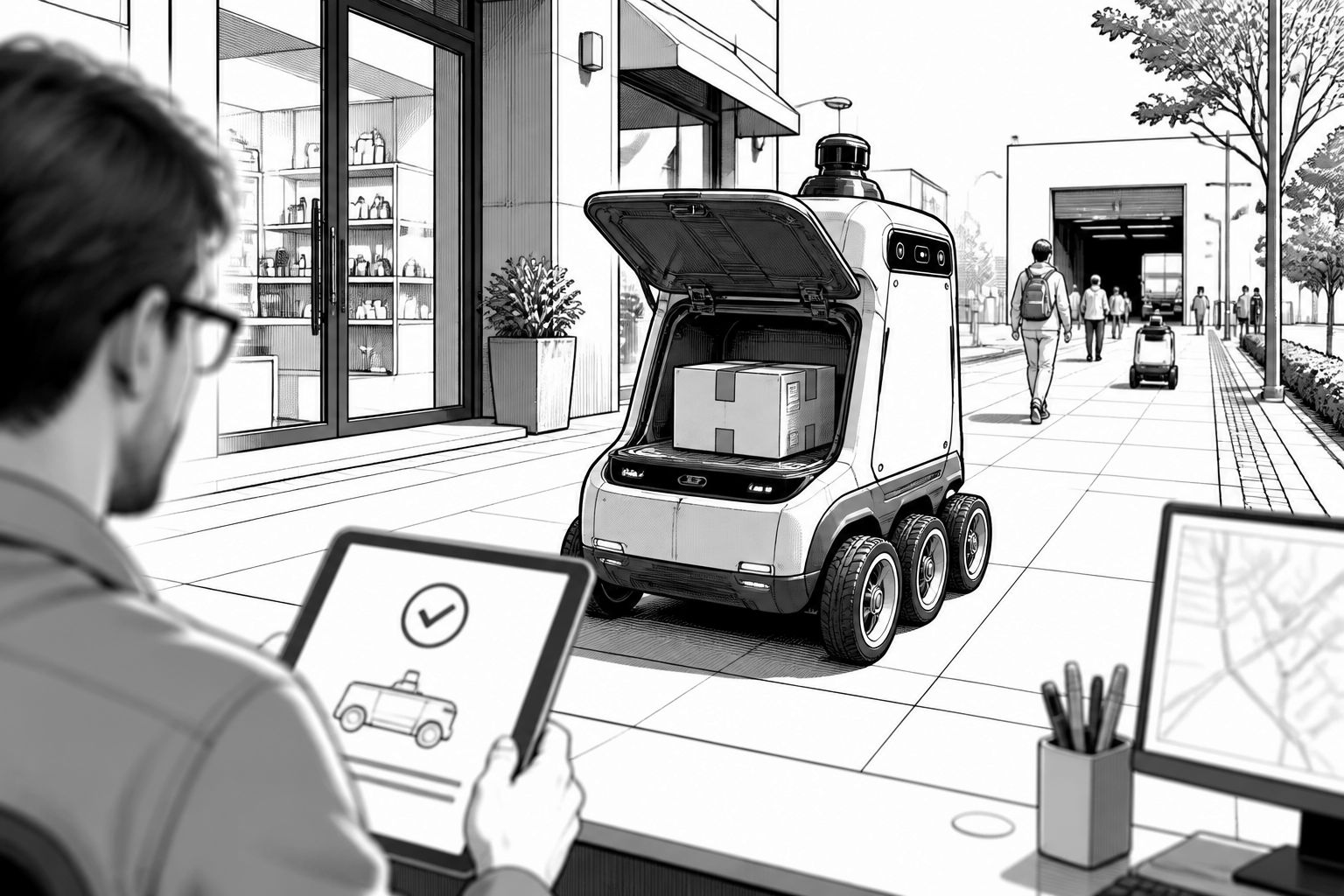 Serve Robotics und DoorDash starten Australiens ersten Gehweg-Lieferroboter Serve Robotics und DoorDash starten Australiens ersten Gehweg-Lieferroboter