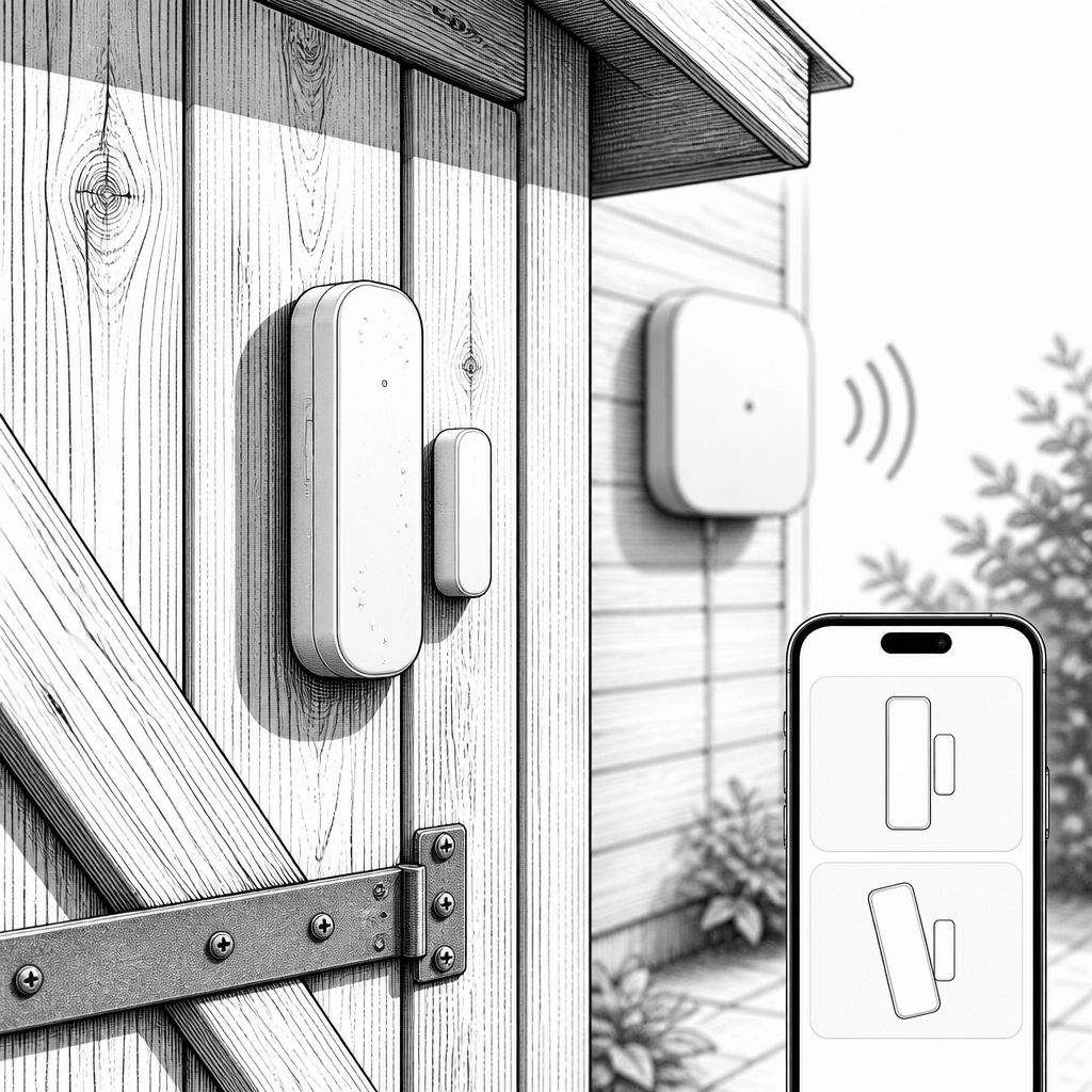 Shelly BLU Door/Window Outdoor ZB: wetterfester Zigbee-Sensor für Türen und Fenster Shelly BLU Door/Window Outdoor ZB: wetterfester Zigbee-Sensor für Türen und Fenster
