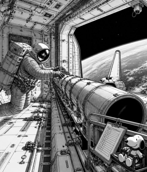 ai-space-shuttle-hubble-snoopy
