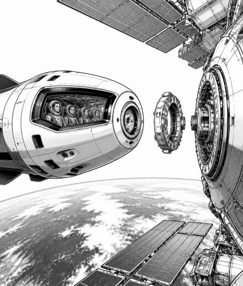 ai-spacex-iss-docking-rekordzeit-7-55