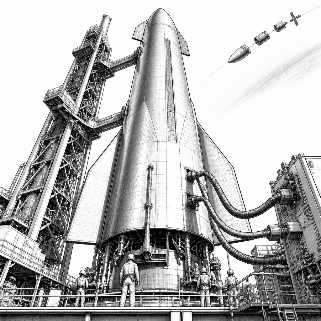 Starship Flight 14 erreicht den Orbit und setzt Maßstäbe für Raumfahrt-Kapazität Starship Flight 14 erreicht den Orbit und setzt Maßstäbe für Raumfahrt-Kapazität